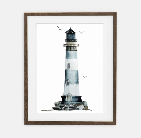 Lighthouse Poster | Poster för en pojke Samling Vid havet | rumsinredning för en pojke