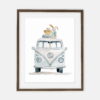 Plakat Samochód Volkswagen | Plakat dla chłopca Kolekcja Podróż | dekoracja wnętrza pokoju dla chłopca