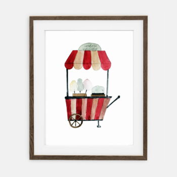Poster Stroller candy | Poster for baby Circus collection | interior decoration of baby's room.
