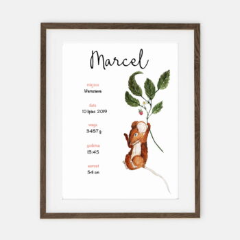 Mouse with a Level Baby Metric Forest Collection | baby room interior decoration