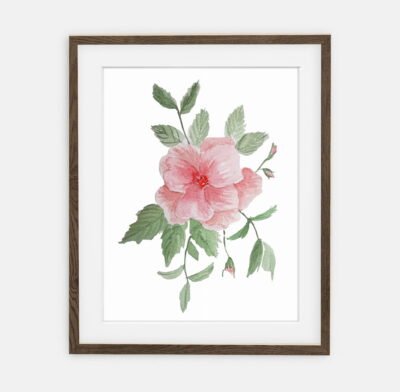 Azalea poster for home | Poster for home Botany collection | room interior decoration for home.