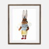 Poster Rabbit Fairy | Poster per ragazzo Retro Bunny Collection | Decorazione d'interni per la camera di un ragazzo