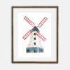 Poster Mühle | Poster für einen Jungen Sammlung Auf dem Lande | Zimmereinrichtung für einen Jungen