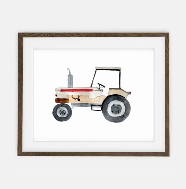 Traktoriaus plakatas | Plakatas berniukui Countryside collection | Interjero dekoravimas berniuko kambariui