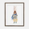Rupert Bunny Plakat | Plakat til gutt Retro Bunny Collection | Interiørdekorasjon til gutterommet