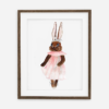 Aniela Bunny Poster | Juliste tytöille Retro Bunny Collection | Tyttöjen huoneen sisustussisustus