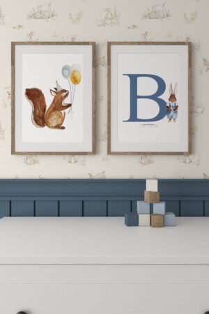 Plakaty Wiewiórka i Plakat literka Stanisław