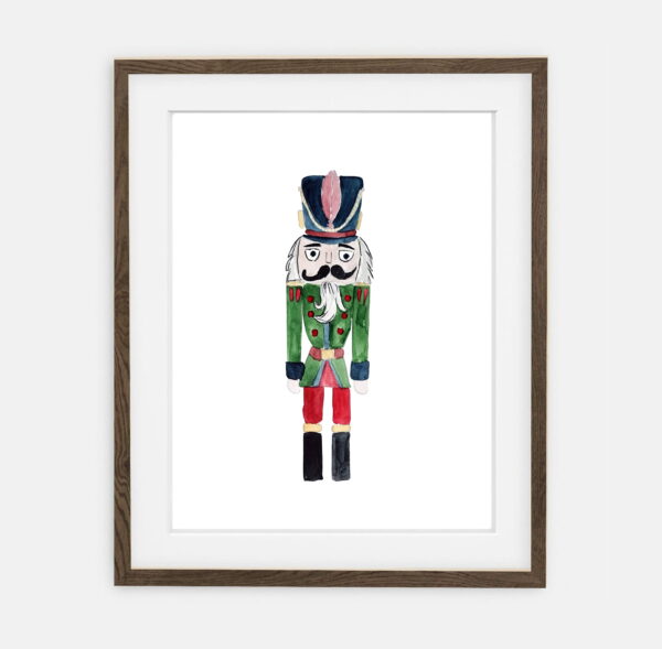 Green Nutcracker Poster for Home | Poster for Home Holiday Collection | Room Interior Decoration for Home.