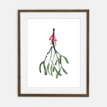 Mistletoe poster for home | Mistletoe poster for home Holiday collection | room interior decoration for home.