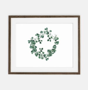 Eucalyptus Garland póster para el hogar | Póster para el hogar Botánica colección | decoración interior de la habitación para el hogar