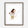 Pupil Mouse Poster | Plakat til et barn Forest Birthday Collection | Indretning til et børneværelse