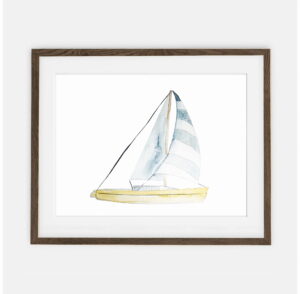 Poster Boat I | Poster for boy Collection By the Sea | room interior decoration for boy.