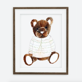 Alina Bear Poster | Poster for girls Spring Dream Collection | room interior decoration for girls.