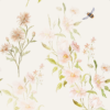 Tapeta dla dziewczynki - Wiosenne kwiaty i pszczółki