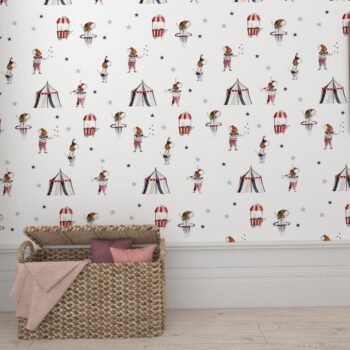 Circus wallpaper | Wallpaper for child Circus motif | interior decoration of a child's room
