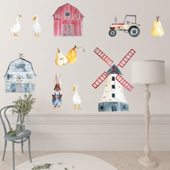 Hand-painted wall stickers