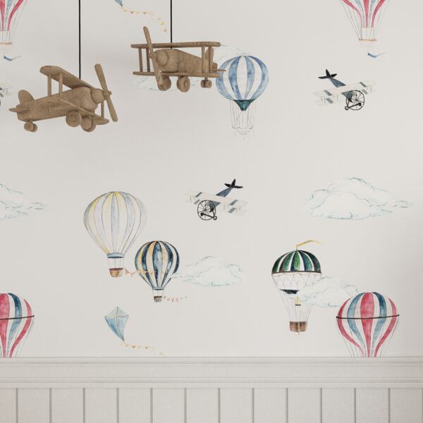 Tapeta balony i samoloty
