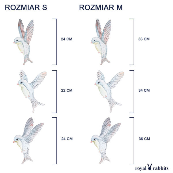 Naklejki na ścianę dla dzieci ptaki