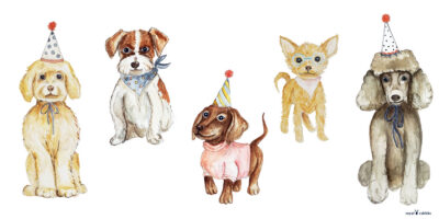Naklejki Pieski - pudel, jamnik, chihuahua, jack russell 5 PIESKI 50x100cm scaled