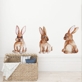 Stickers Rabbits Wall sticker for boy Forest motif | interior decoration for boy's room