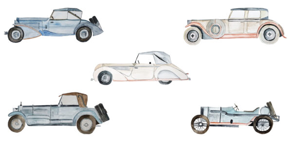 naklejki vintage car scaled