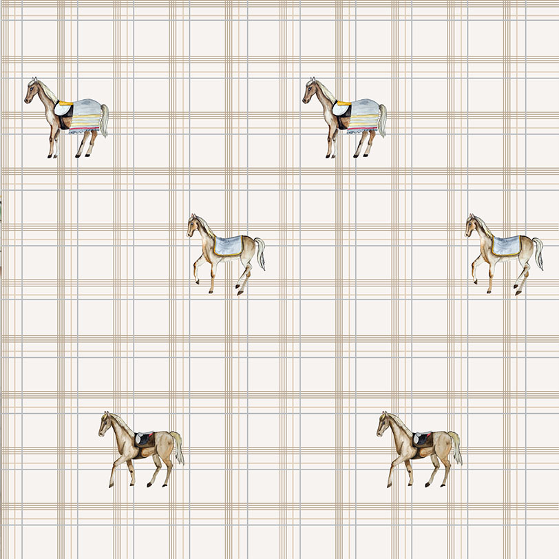 Wallpaper horses for baby