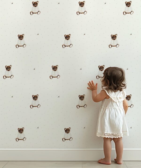 Tapeta misia Alinka i pszczółki