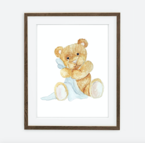 Medvedíky Plagát | Plagát pre chlapca Medvedíky Kolekcia | Interiérové dekorácie do chlapčenskej izby