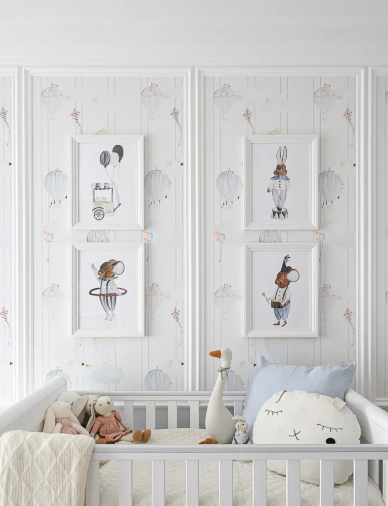 Papier peint et posters pour chambres d'enfants ballons et souris