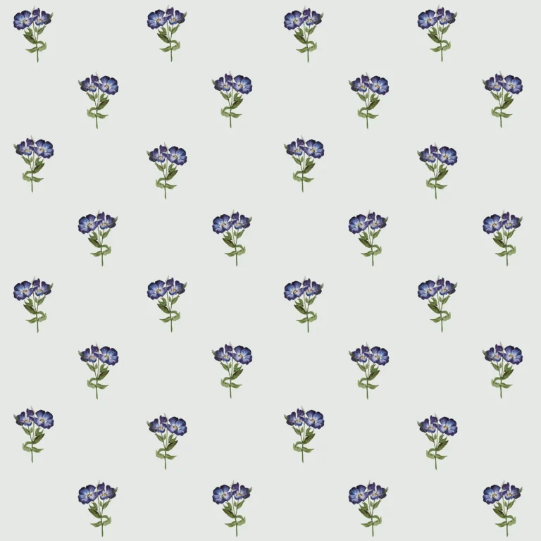 Tapete eustoma blau für Zuhause Blumentapete