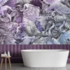 Fototapeta mural żurawie fiolet