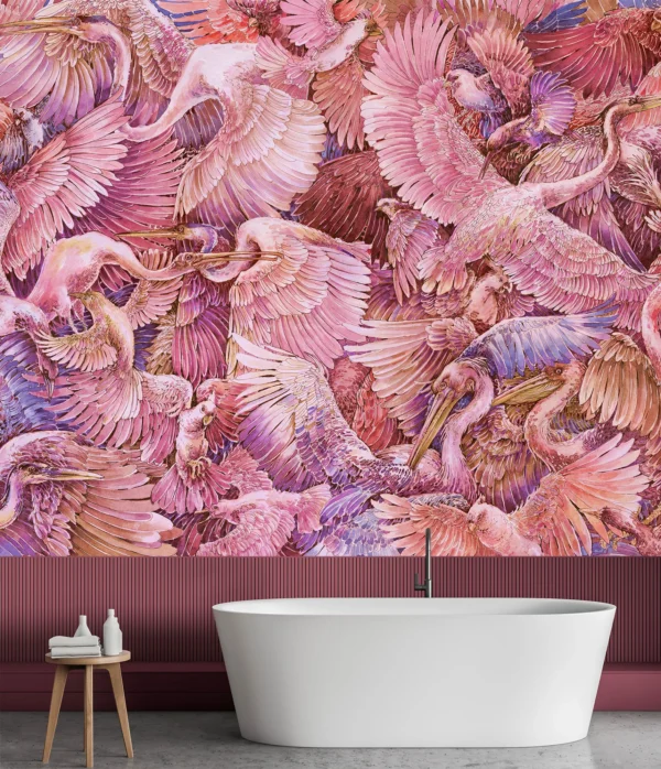 Tapeta premium mural żurawie