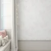 Fototapeta w piwoniowe kwiaty linearne. Tapeta romantyczna do pokoju dziewczynki