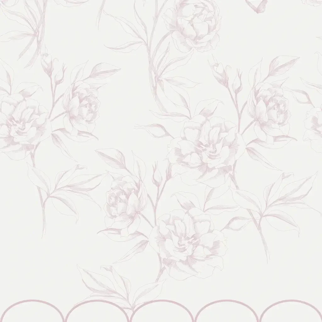 Tapeta i fototapeta w peonie linearne róż i beż