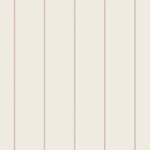 Striped custom wallpaper in powder pink