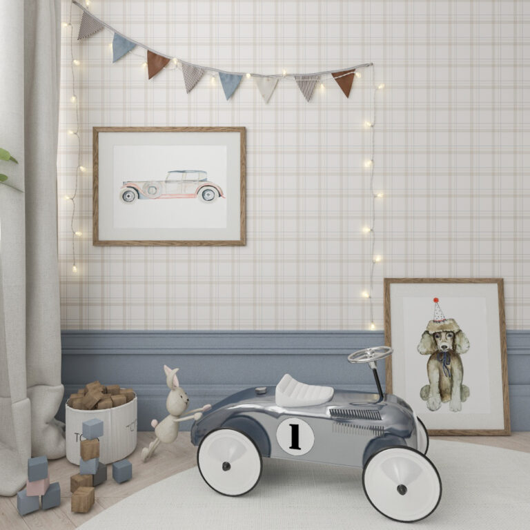 tapeta do pokoju dziecka krata tapeta do salonu plakat stare auto1