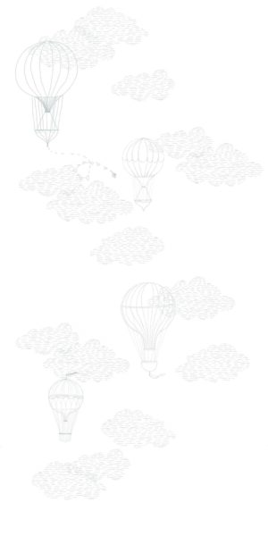 Tapeta linearne balony - w rolce