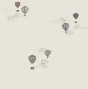 Tapeta w niebieskie balony