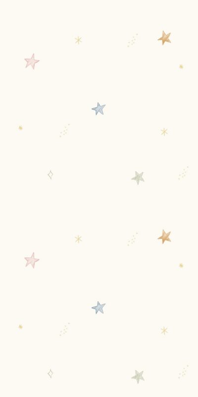 Wallpaper in colorful drawn stars