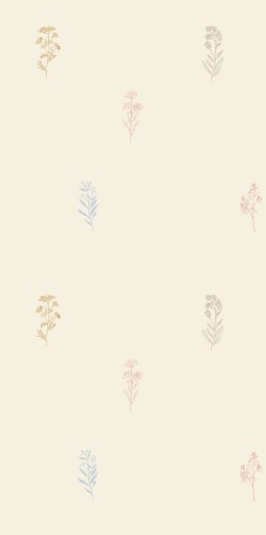 Tapeta kolorowe zioła na łące w rolce