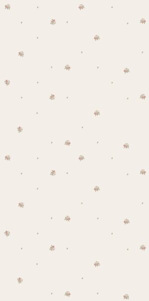 Tapeta drobne kwiatuszki łososiowe w rolce