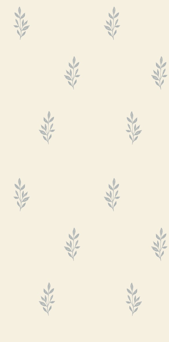 Tapeta w małe błękitne gałązki 1 Tapeta w małe błękitne listki