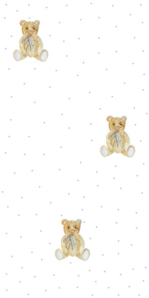 Tapeta miś beżowy - w rolce