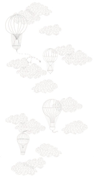 Tapeta linearne balony - w rolce