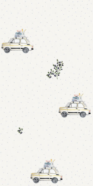 Tapeta w auta fiat 126p maluch - w rolce