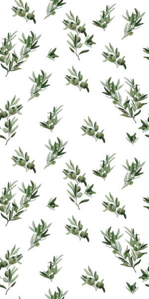 Tapeta do kuchni oliwki białe - w rolce