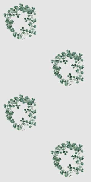 Tapeta w liście wianek - w rolce