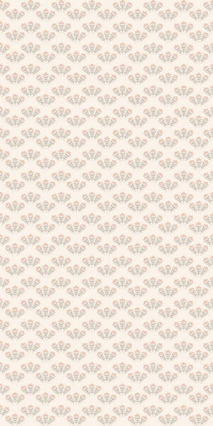 Tapeta stokrotki łososiowe na jasnym tle - w rolce