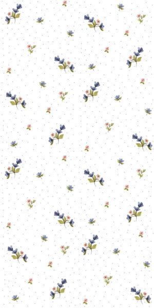 Tapeta małe niebieskie kwiatuszki - w rolce