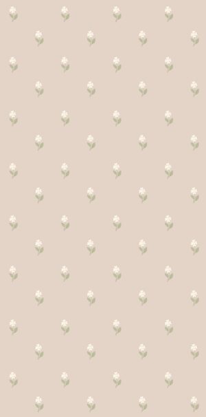 Tapeta małe kwiatuszki białe na różowym tle w rolce